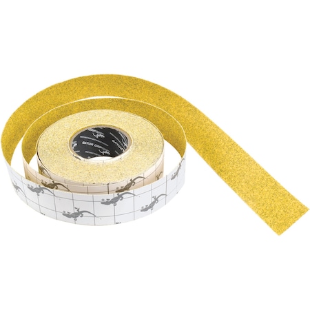 Top Tape & Label. Stadium Grit Black/Yellow, 4 in W x 60 in L SG6204Y